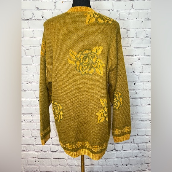 VIRIATO MOHAIR BLEND GRANDPA STYLE CARDIGAN SWEATER SIZE Large/X-LARGE - Picture 4 of 12